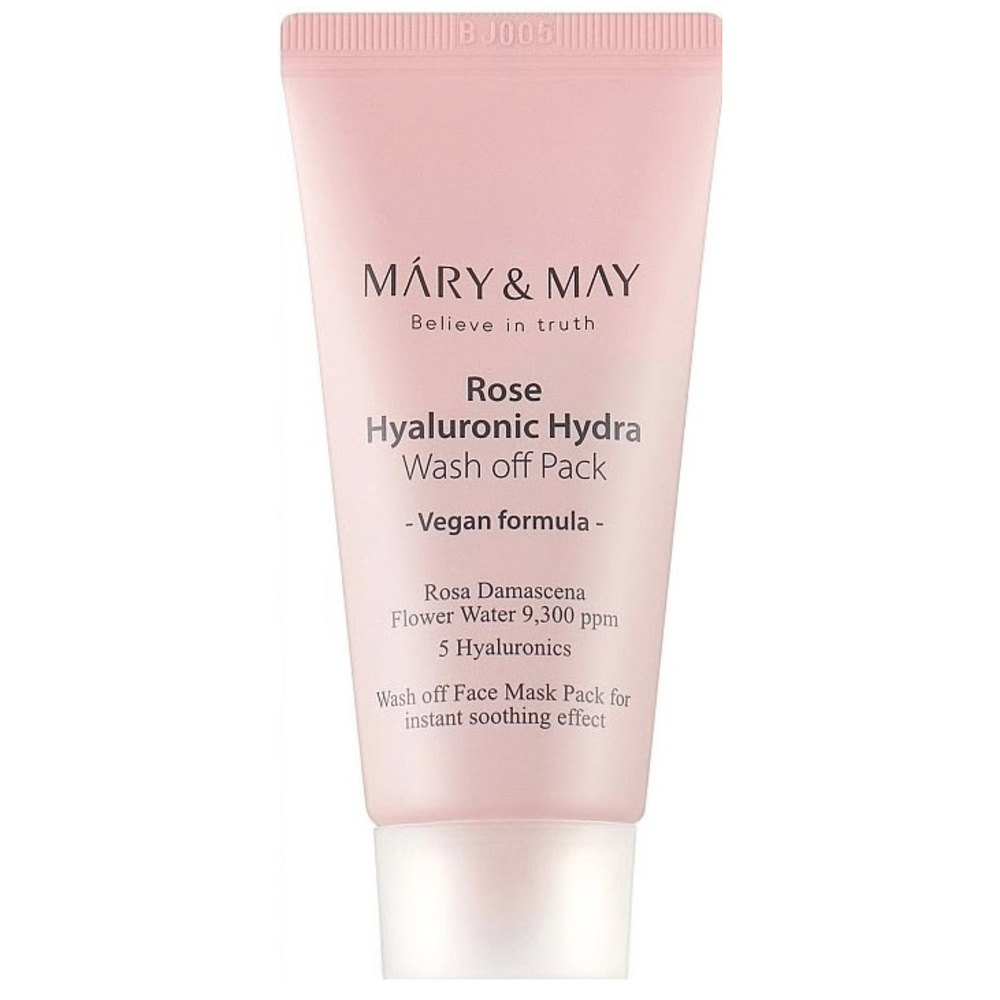 Увлажняющая глиняная маска Mary&May Rose Hyaluronic Hydra Wash off Pack 30 г (BT20223) - фото 1