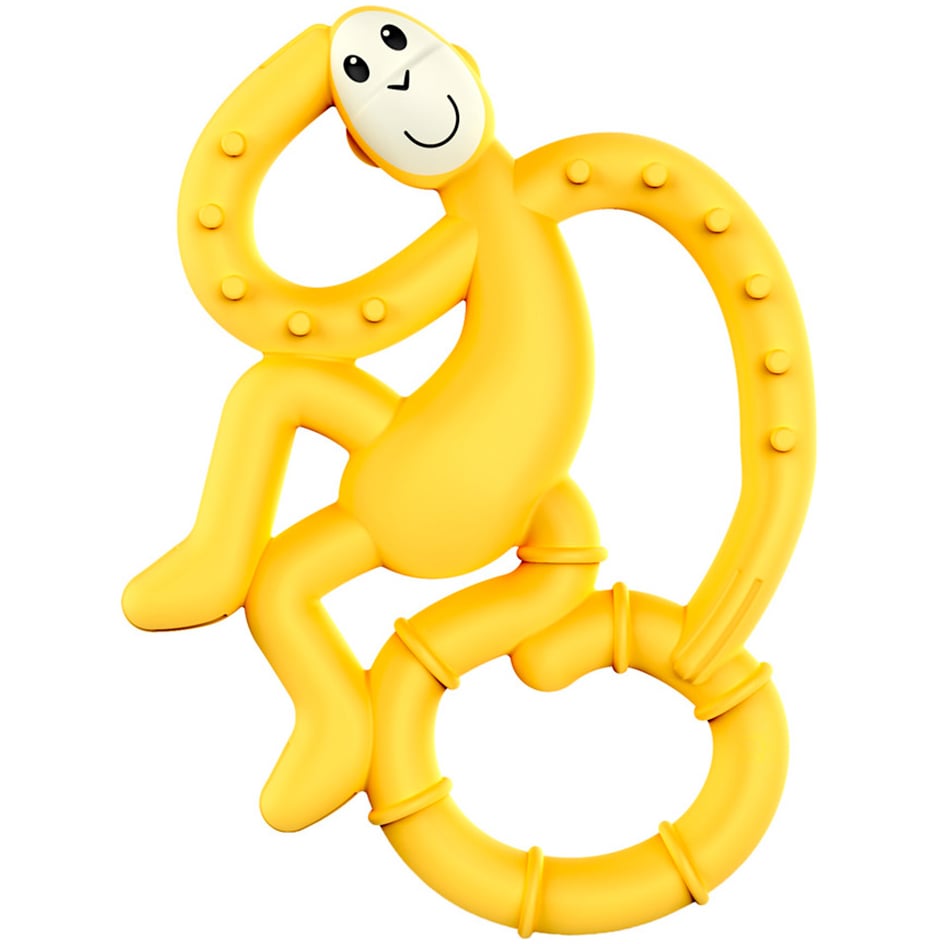 Іграшка-прорізувач Matchstick Monkey Маленька танцююча Мавпочка, 10 см, жовта (MM-МMT-006) - фото 1