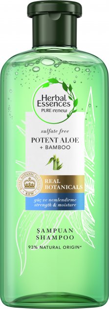 Безсульфатний шампунь Herbal Essences Алое та бамбук, 380 мл - фото 1