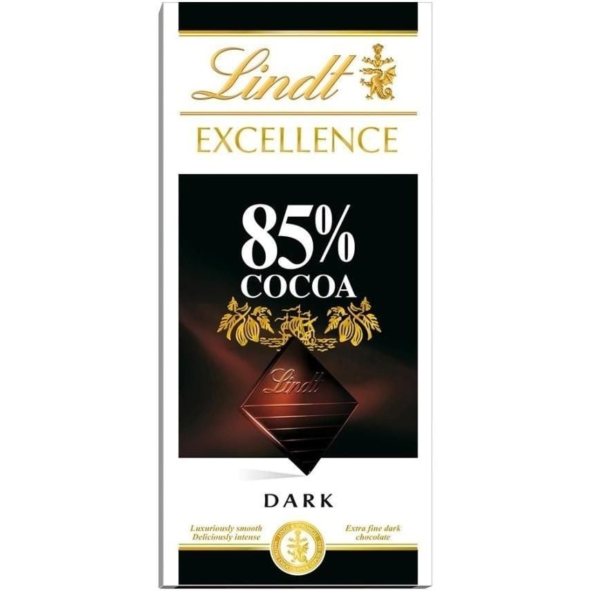 Шоколад Lindt Excellence швейцарський, 85% какао, 100 г (389615) - фото 1