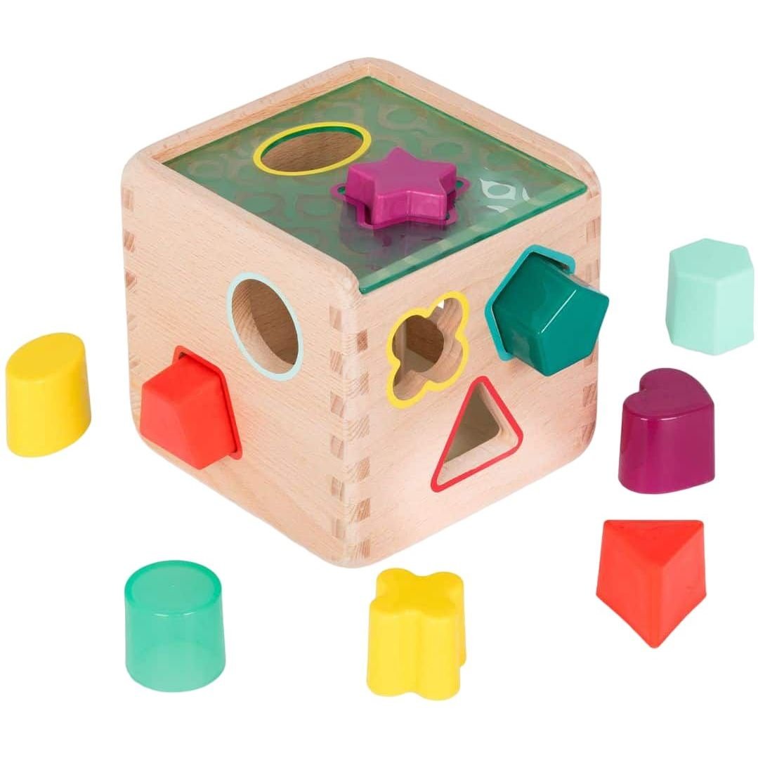Сортер деревянный Battat Волшебный куб (BX1763Z) - фото 1