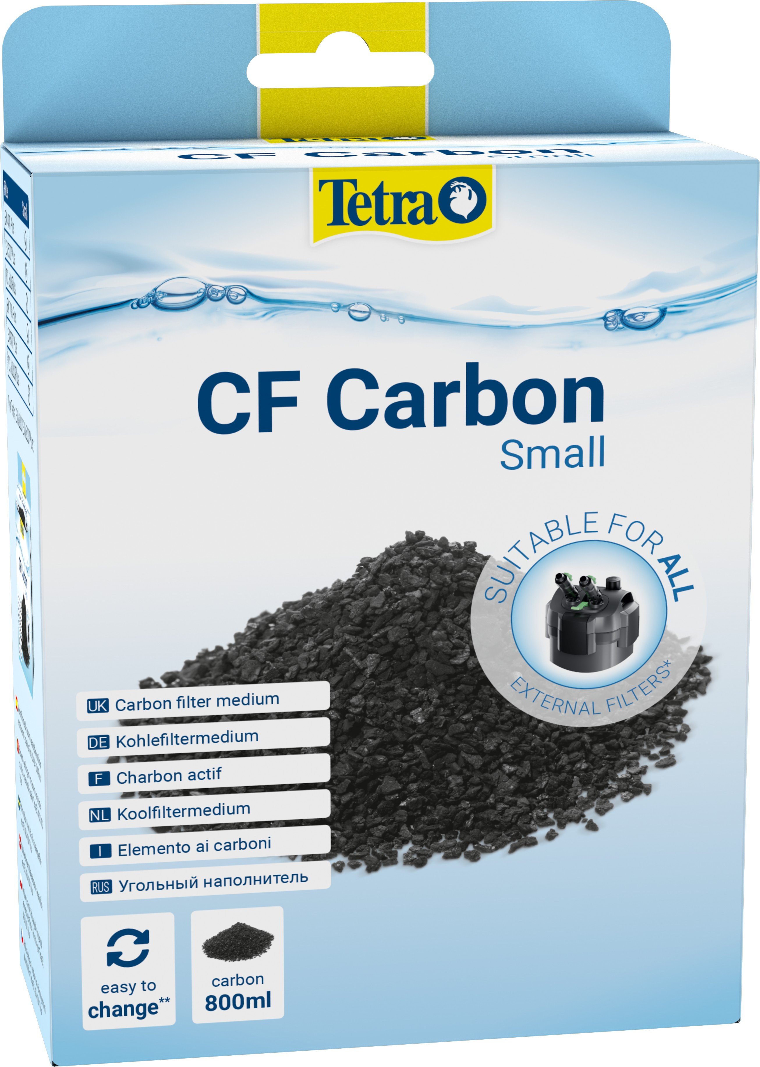 Наповнювач Tetra активоване вугілля Carbon для зовнішнього фільтра EX 600/700/800/1200, 800 мл (145603) - фото 1