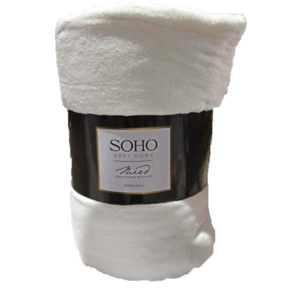 Текстиль для дома Soho Плед Royal white, 220х240 см (1094К) - фото 1