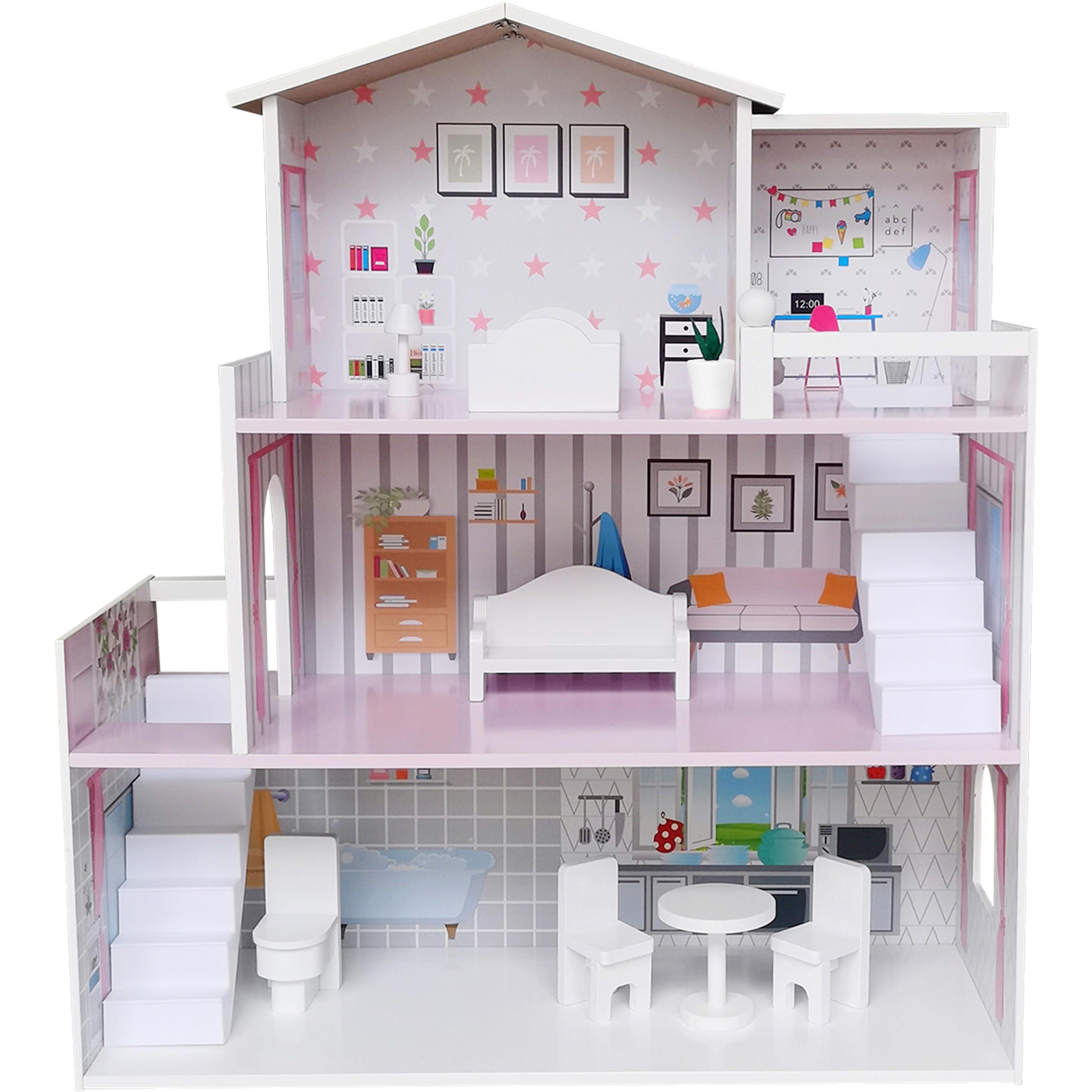 Іграшковий будиночок дерев'яний FreeON рожевий (47290) - фото 1