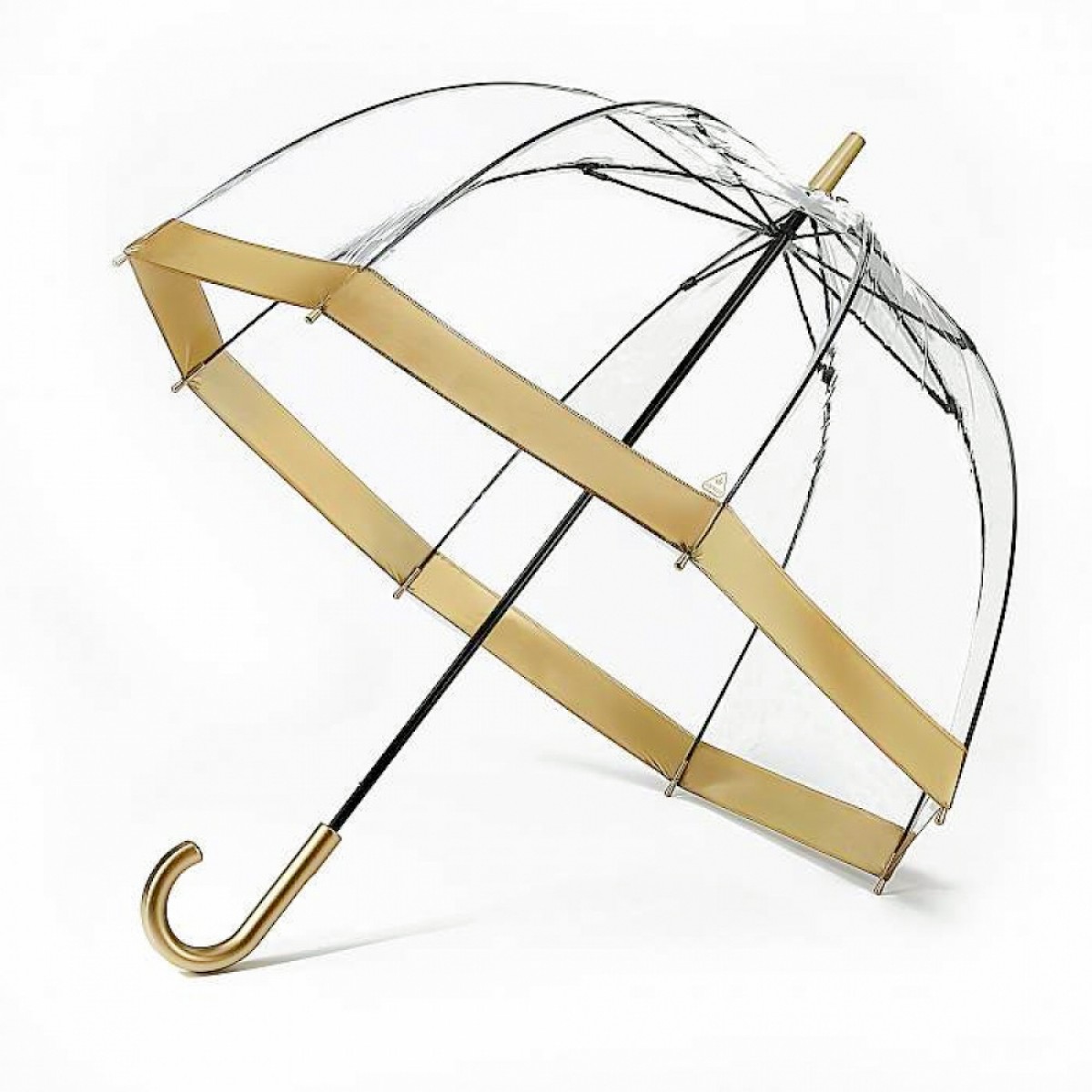 Жіноча парасолька-палиця механічна Fulton 94 см золота - фото 3
