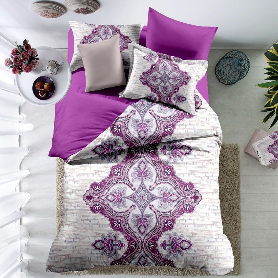 Комплект постельного белья Love You Digital Виолетта QY1166, евростандарт, разноцветный (1710005) - фото 1