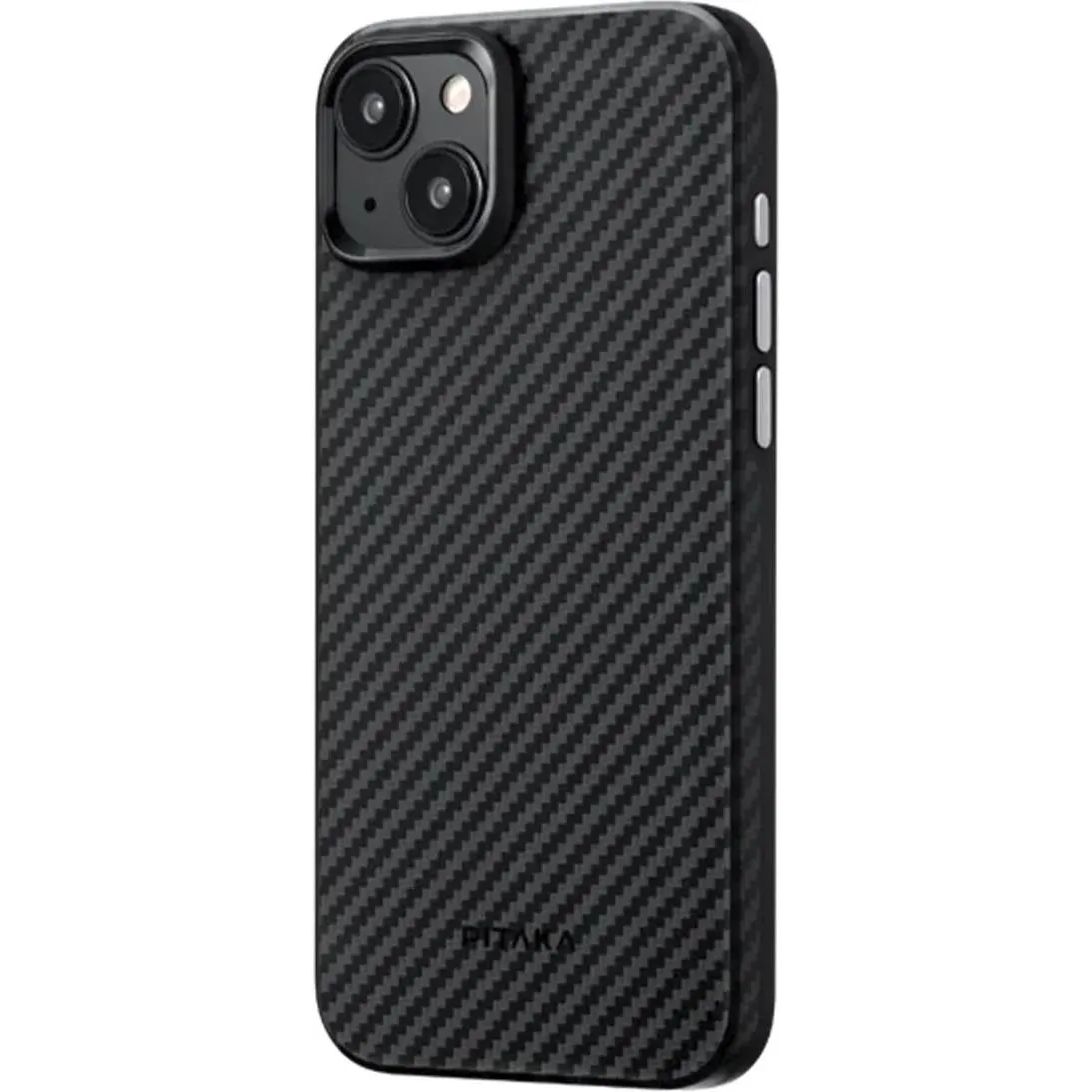 Чехол-накладка Pitaka MagEZ Case Pro 4 Twill 1500D Black/Grey для iPhone 15 (KI1501MMP) - фото 1