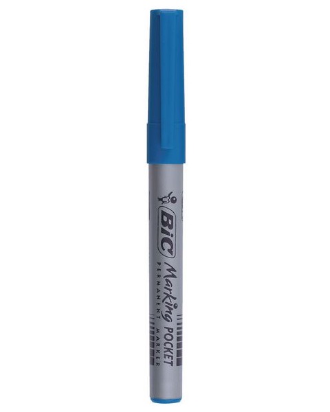 Маркер перманентный BIC Marking Fine Eco, 1,1 мм, синий, 1 шт. (8209012) - фото 1