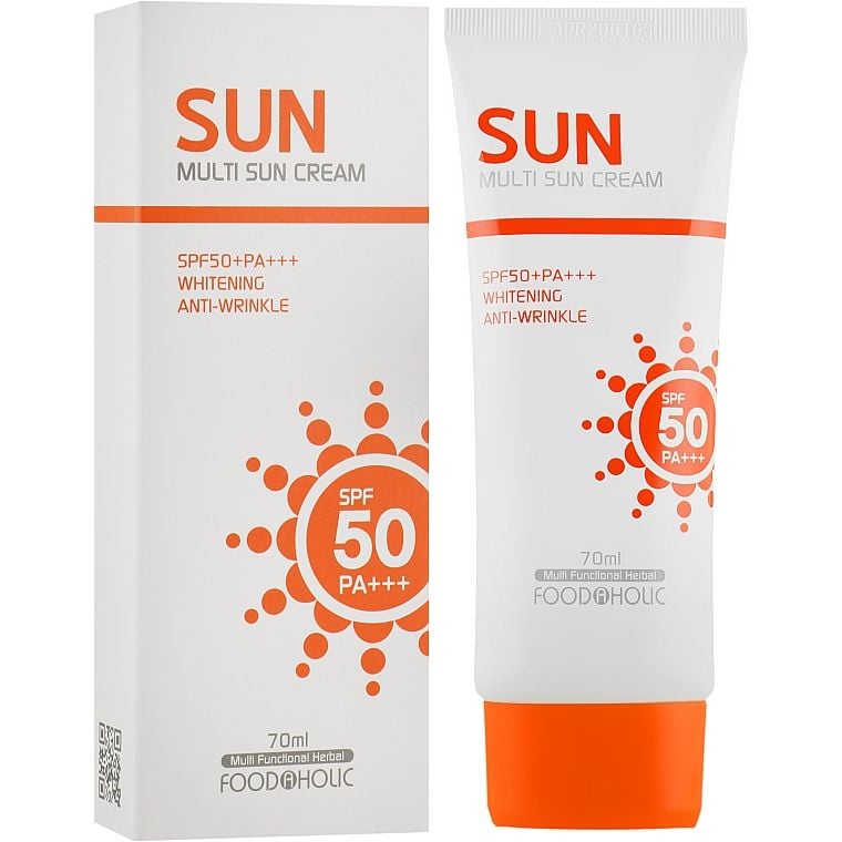 Сонцезахисний крем для обличчя та тіла Food A Holic Multi Sun Cream SPF50+ PA+++, 70 мл - фото 2