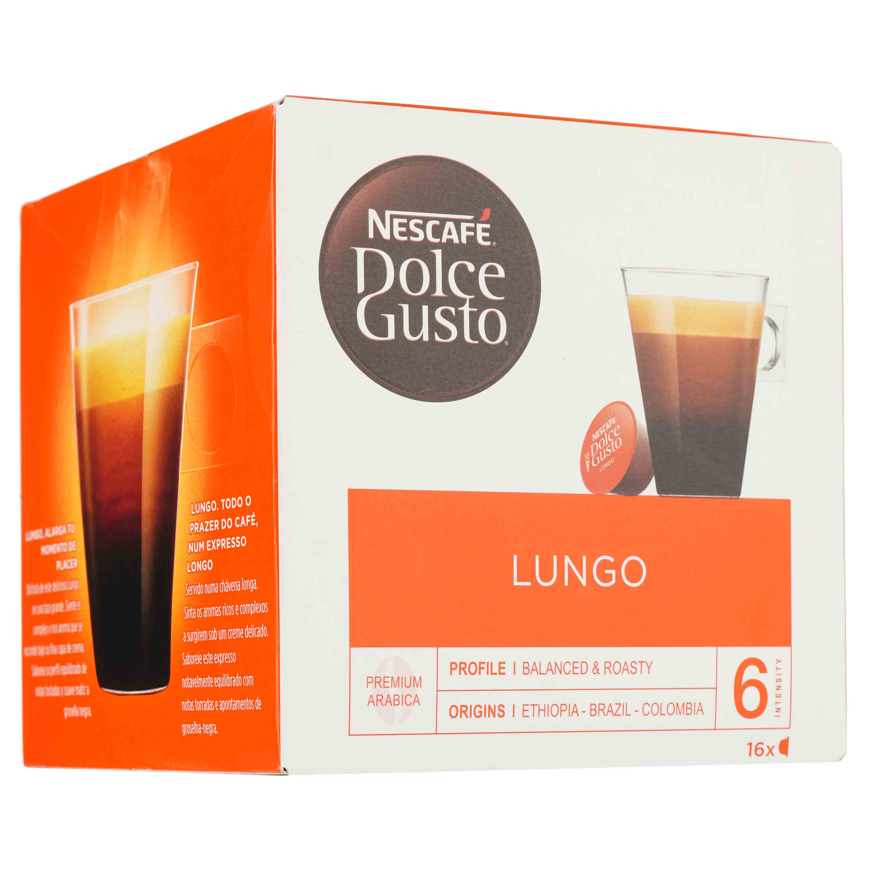 Кофе в капсулах Nescafe Dolce Gusto Lungo 16 шт. 104 г - фото 2
