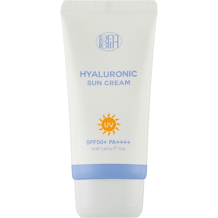 Увлажняющий солнцезащитный крем с гиалуроновой кислотой Lamelin Hyalulonic Sun Cream SPF50+ PA++++ 70 мл - фото 1