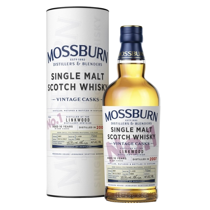 Виски Mossburn Casks No1 Linkwood Distillery 10 лет, 46%, 0,7 л - фото 1