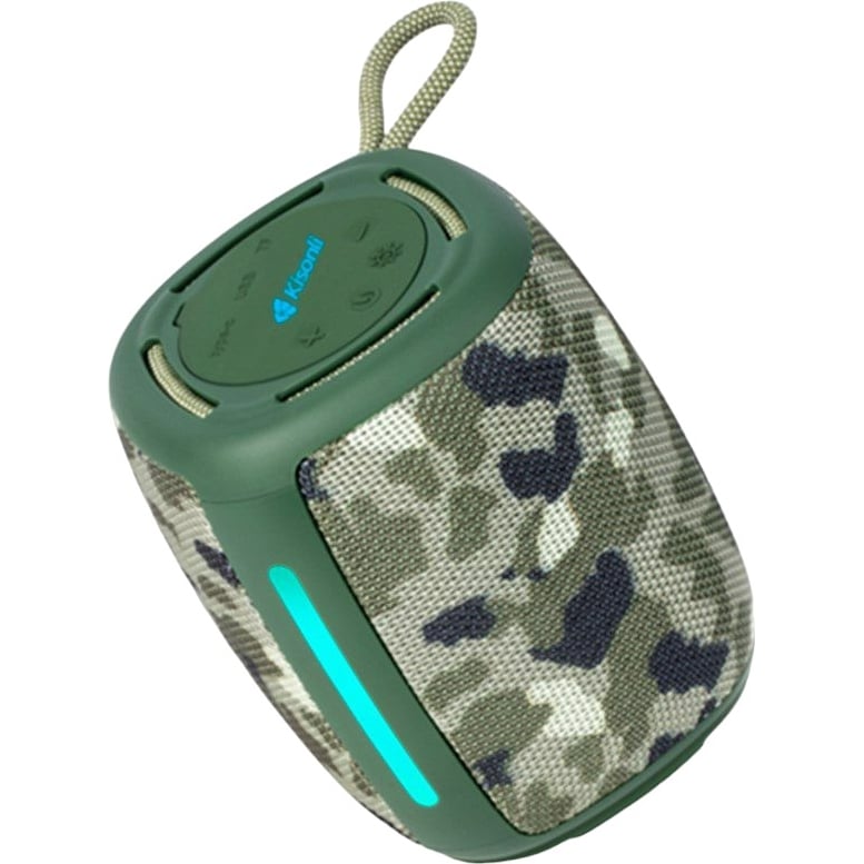 Портативная колонка ретро Kisonli Q17 Bluetooth 1800 mAh 8 Вт Camouflage - фото 1