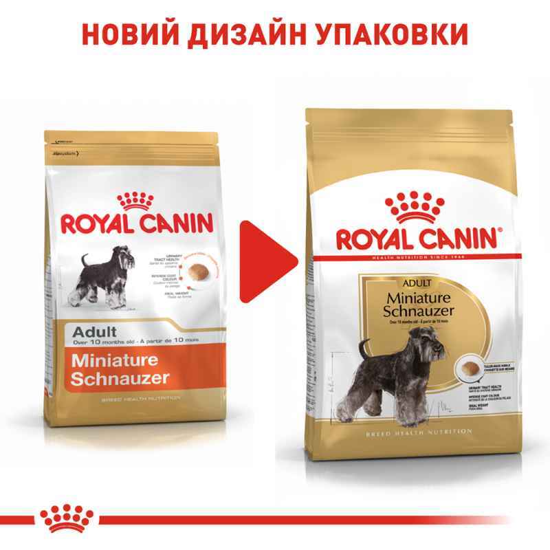 Сухий корм для дорослих собак породи Шнауцер Royal Canin Schnauzer Adult, з м'ясом птиці, 7,5 кг (2220075) - фото 2