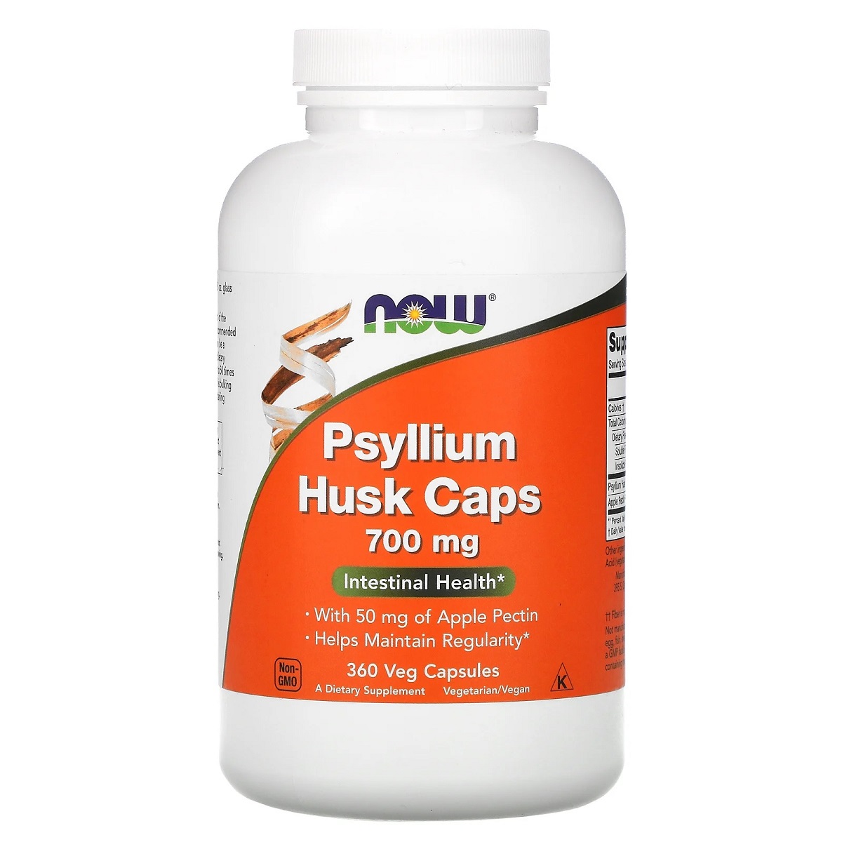 Подорожник Now Foods Psyllium Husks 700 мг 360 капсул - фото 1