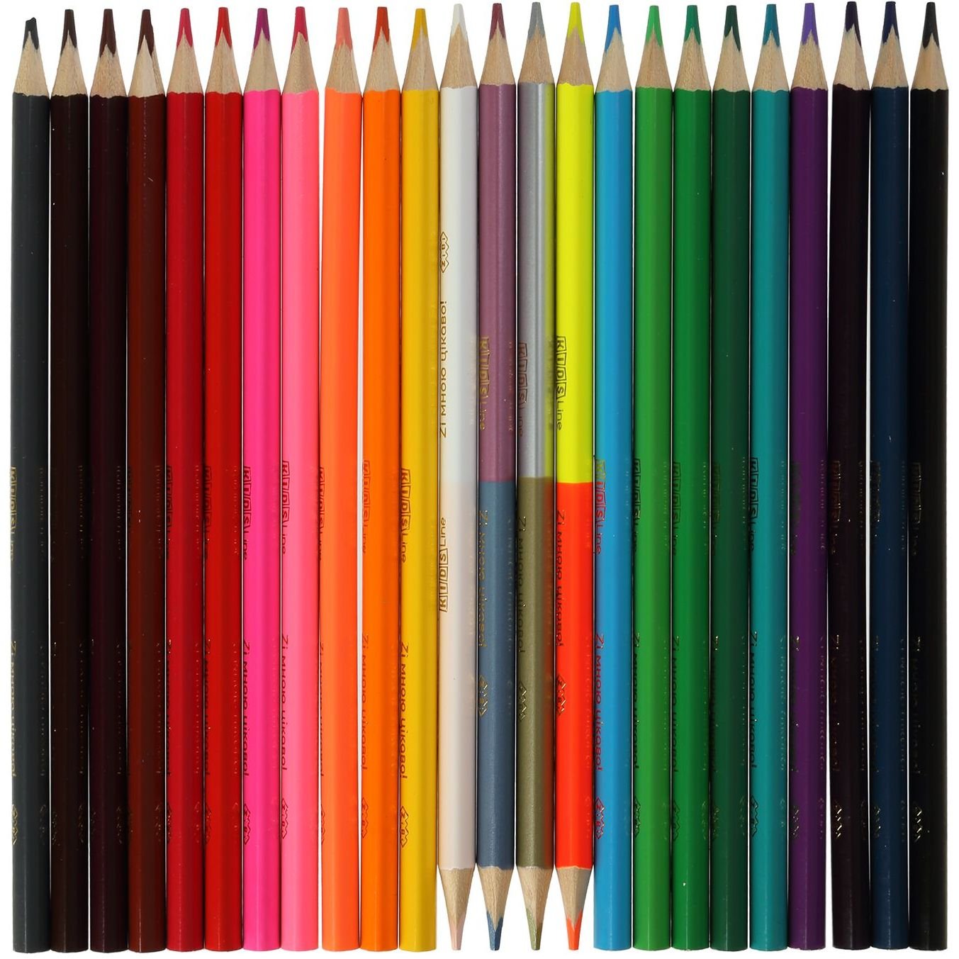 Олівці кольорові ZiBi Kids Line 24 шт. 28 кольорів (ZB.2442) - фото 2