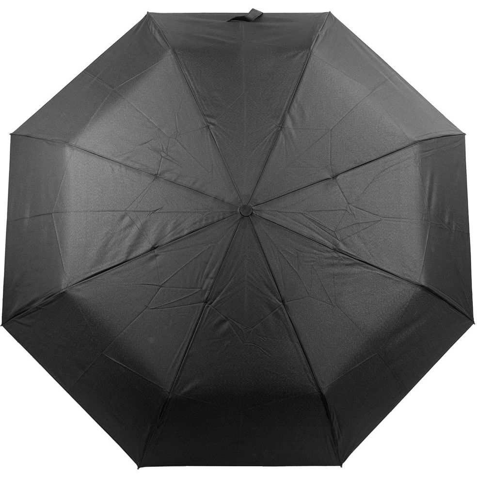 Чоловіча складана парасолька повний автомат Happy Rain 102 см чорна - фото 1