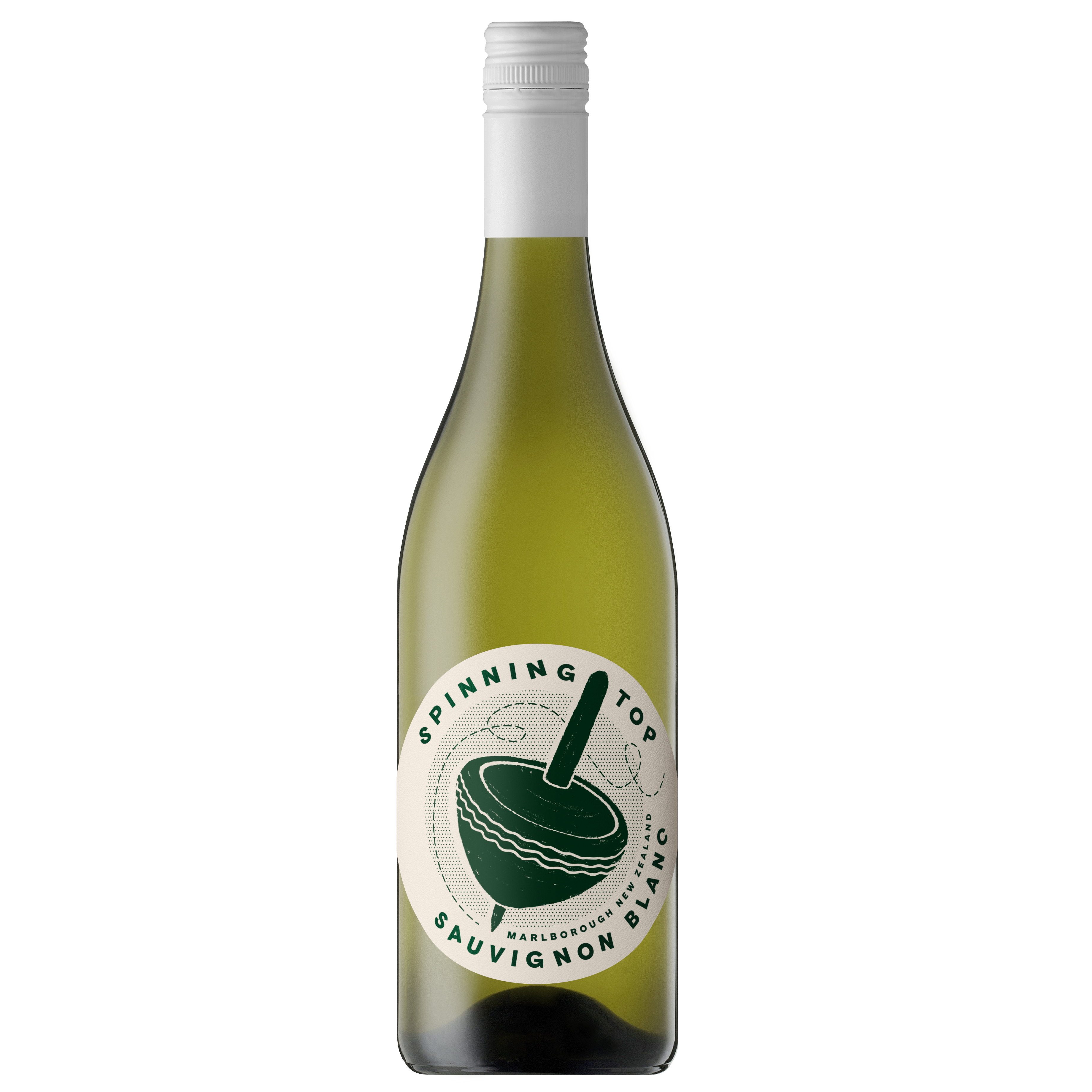 Вино Spinning Top Sauvignon Blanc, біле, сухе, 12,5%, 0,75 л (36305) - фото 1
