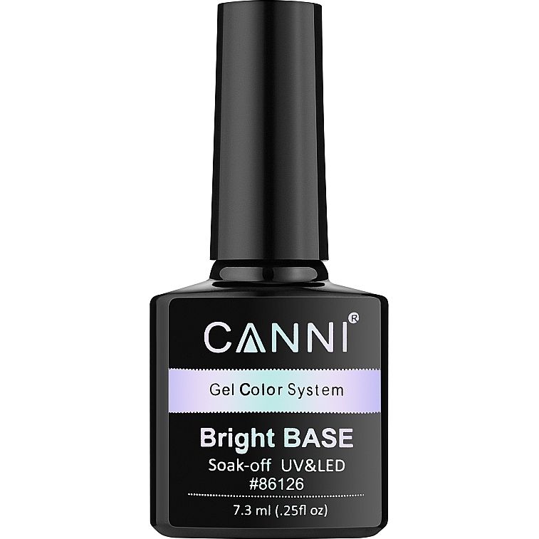 Цветное базовое покрытие Canni Gel Color Bright Base 651 нежный мятный 7.3 мл - фото 1