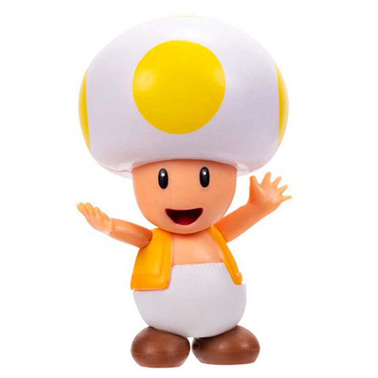 Игровая фигурка Super Mario Желтый Тоад, с артикуляцией, 6 см (41291i-GEN) - фото 1
