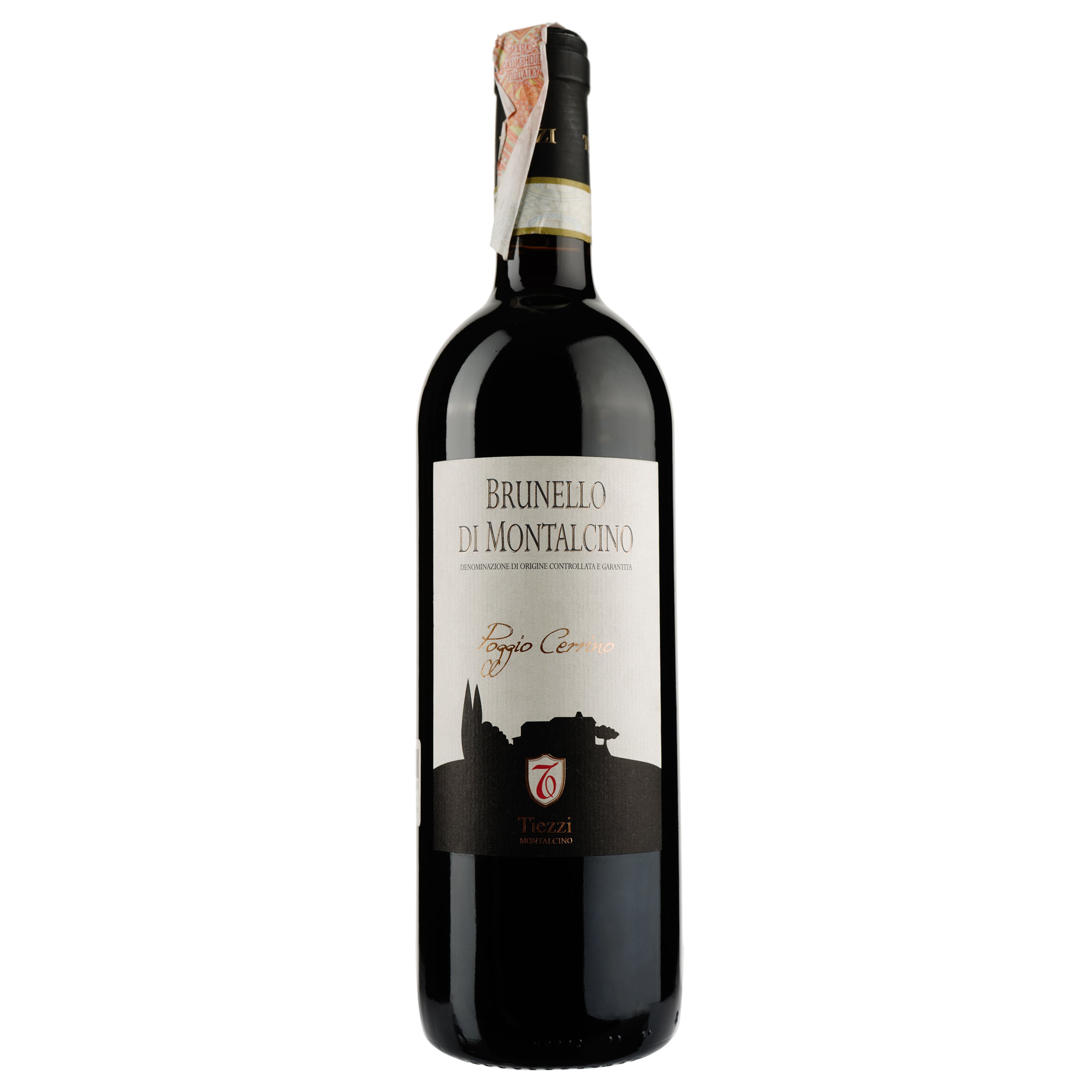 Вино Tiezzi Brunello di Montalcino DOCG 2016 Poggio Cerrino, 14%, 0,75 л (ALR16172) - фото 1