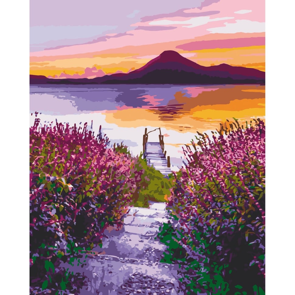 Картина за номерами ArtCraft Озеро Атітлан Гватемала 40x50 см (10550-AC) - фото 1