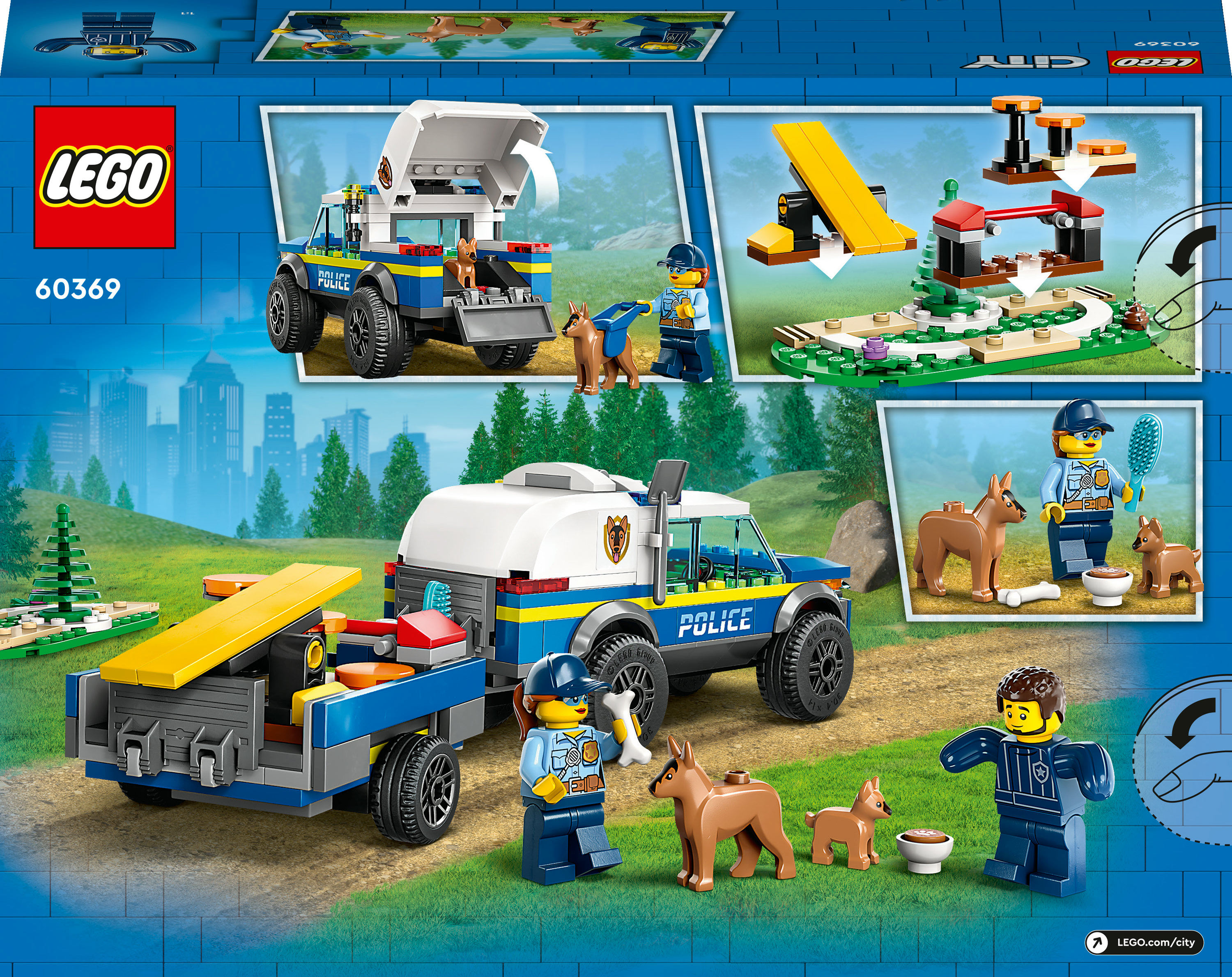 Конструктор LEGO City Мобильная площадка для тренировки полицейских собак, 197 деталей (60369) - фото 8