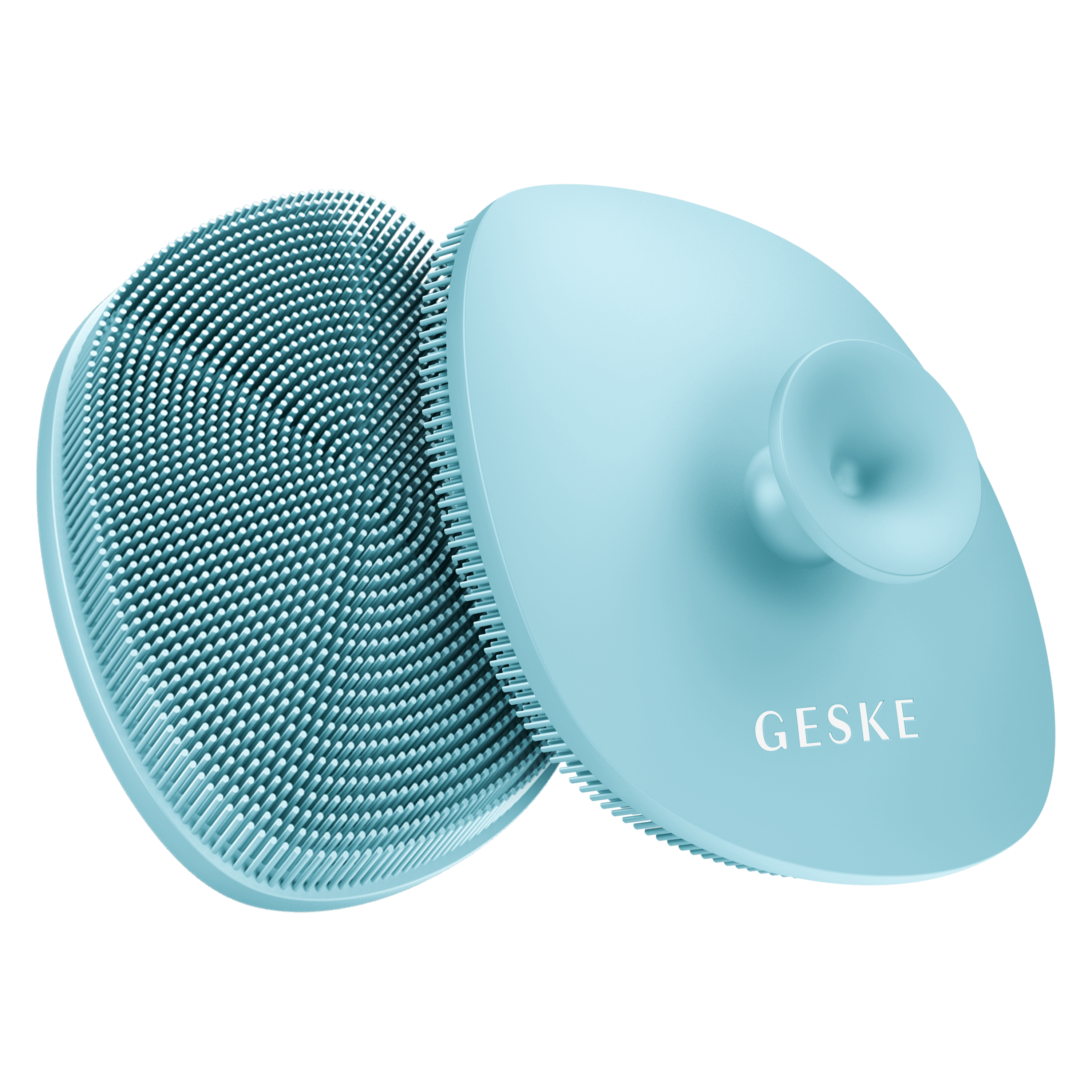 Щітка для обличчя GESKE Facial Brush 4 в 1 з тримачем бірюзова - фото 3