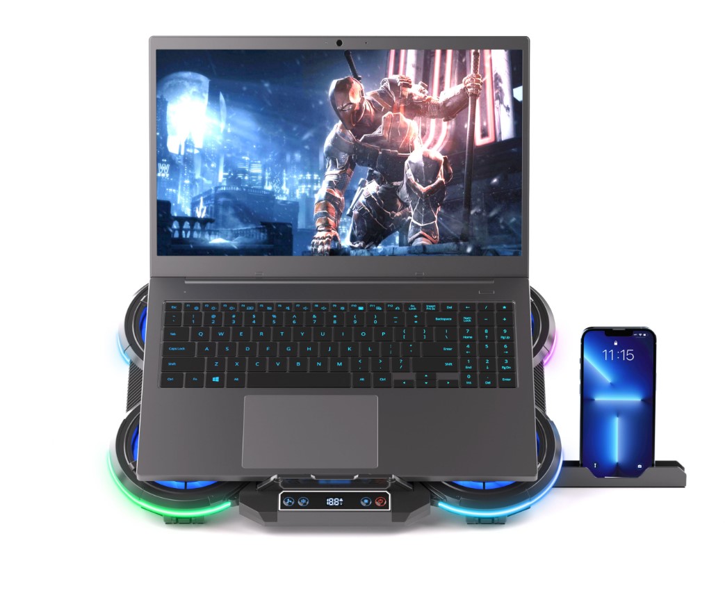 Охолоджувальна підставка для ноутбука 15.6 дюймів 2E Gaming CPG008 5xFan RGB LED - фото 3