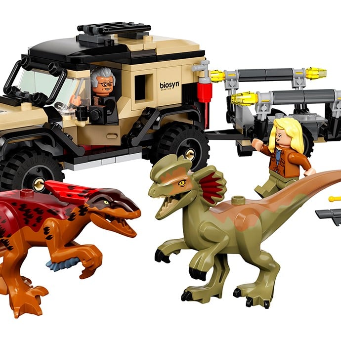 Конструктор LEGO Jurassic World Перевезення пірораптора та дилофозавру, 254 деталі (76951 - фото 2