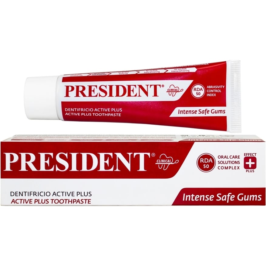 Зубна паста President Active Plus Toothpaste 30 мл - фото 1