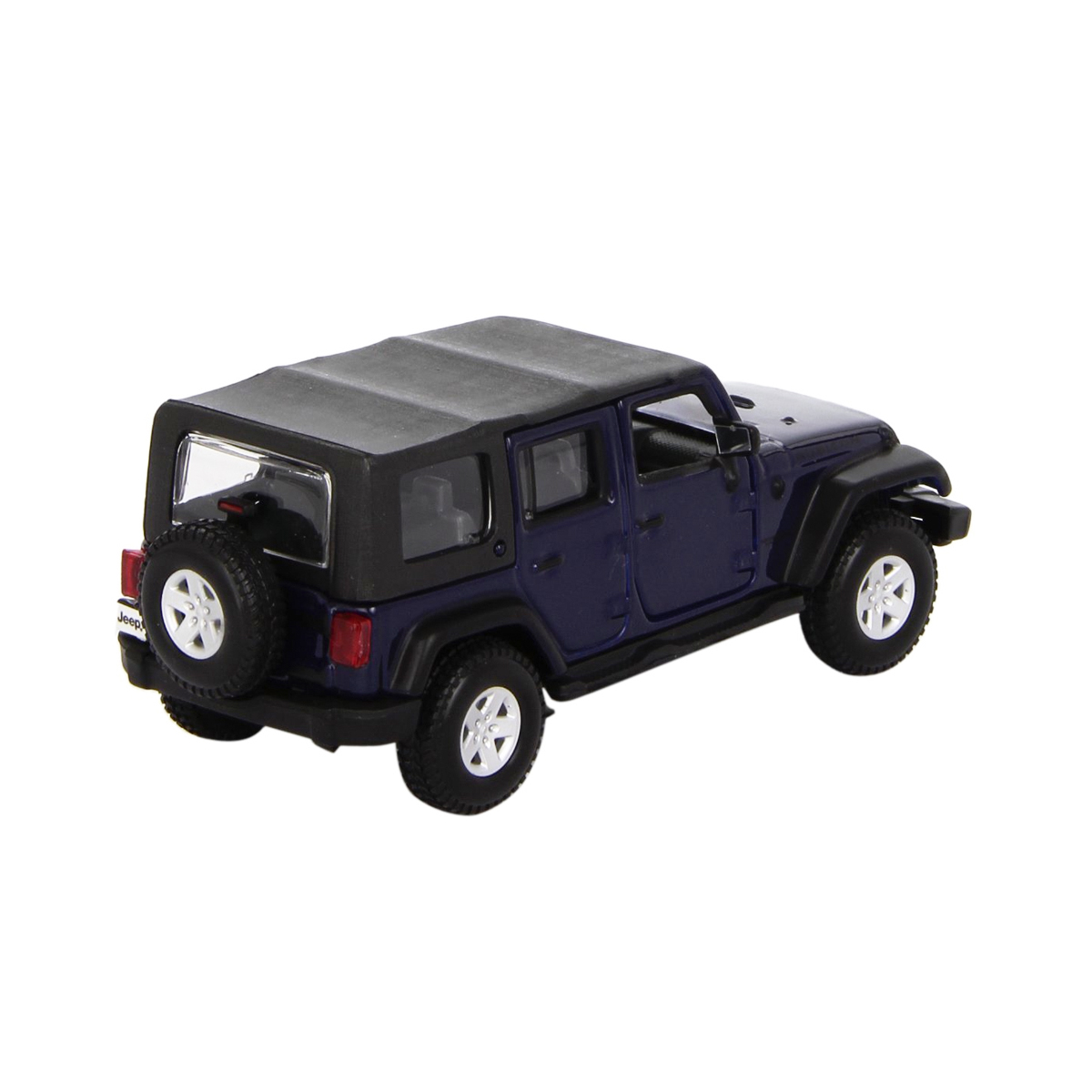 Автомодель Bburago Jeep Wrangler Unlimited Rubicon 1:32 темно-синя (18-43012) - фото 3