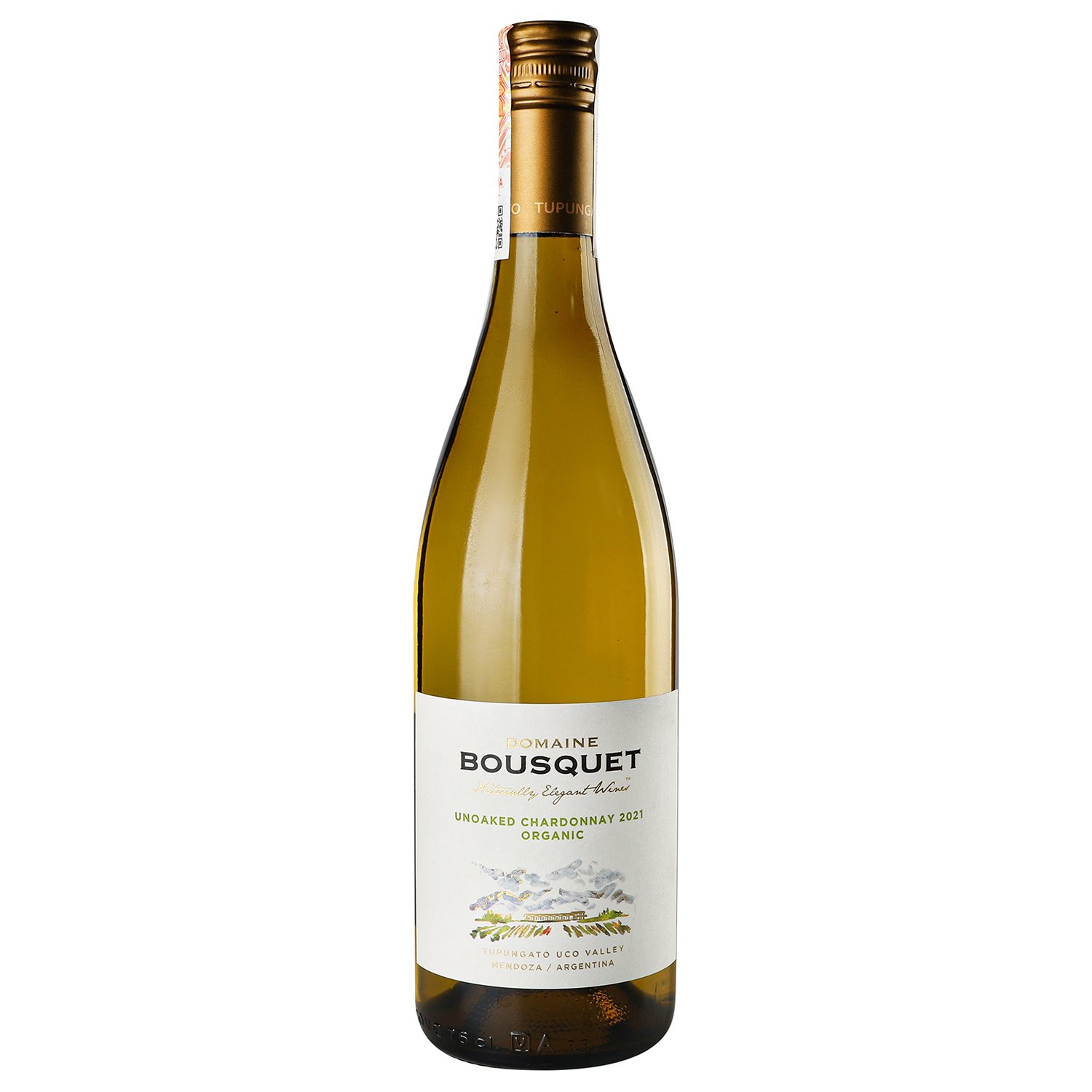 Вино Domaine Bousquet Chardonnay, 13%, 0,75 л - фото 1