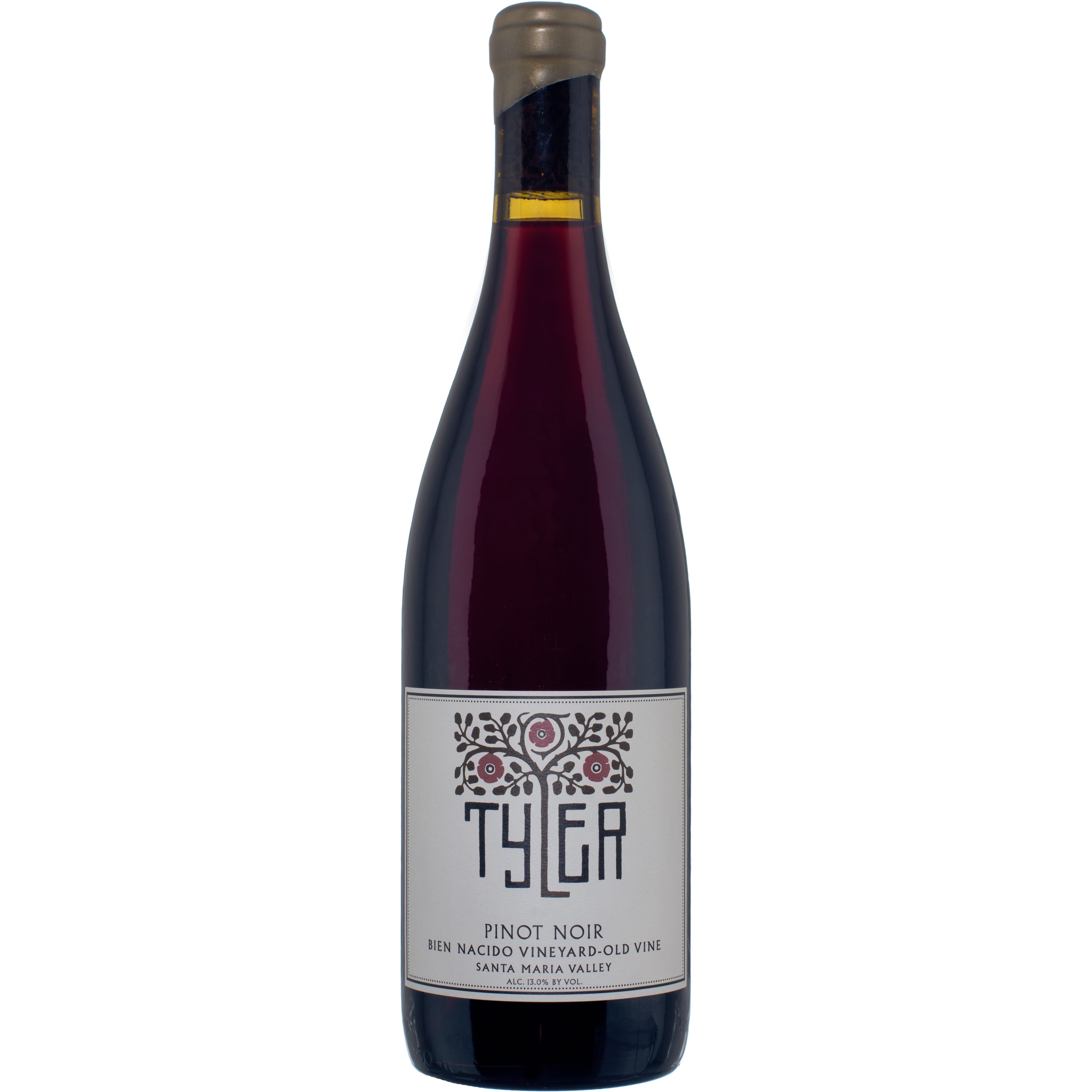 Вино Tyler Bien Nacido Pinot Noir Santa Maria Valley AVA 2016 красное сухое 0.75 л - фото 1