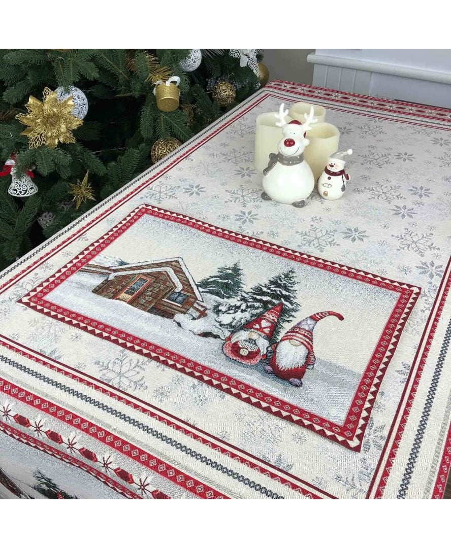 Салфетка на стол Прованс Snowfall, 50х30 см, белый (23406) - фото 2
