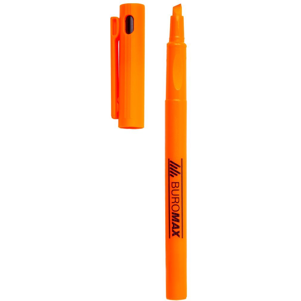 Текст-маркер Buromax Neon тонкий оранжевый (BM.8907-11) - фото 2