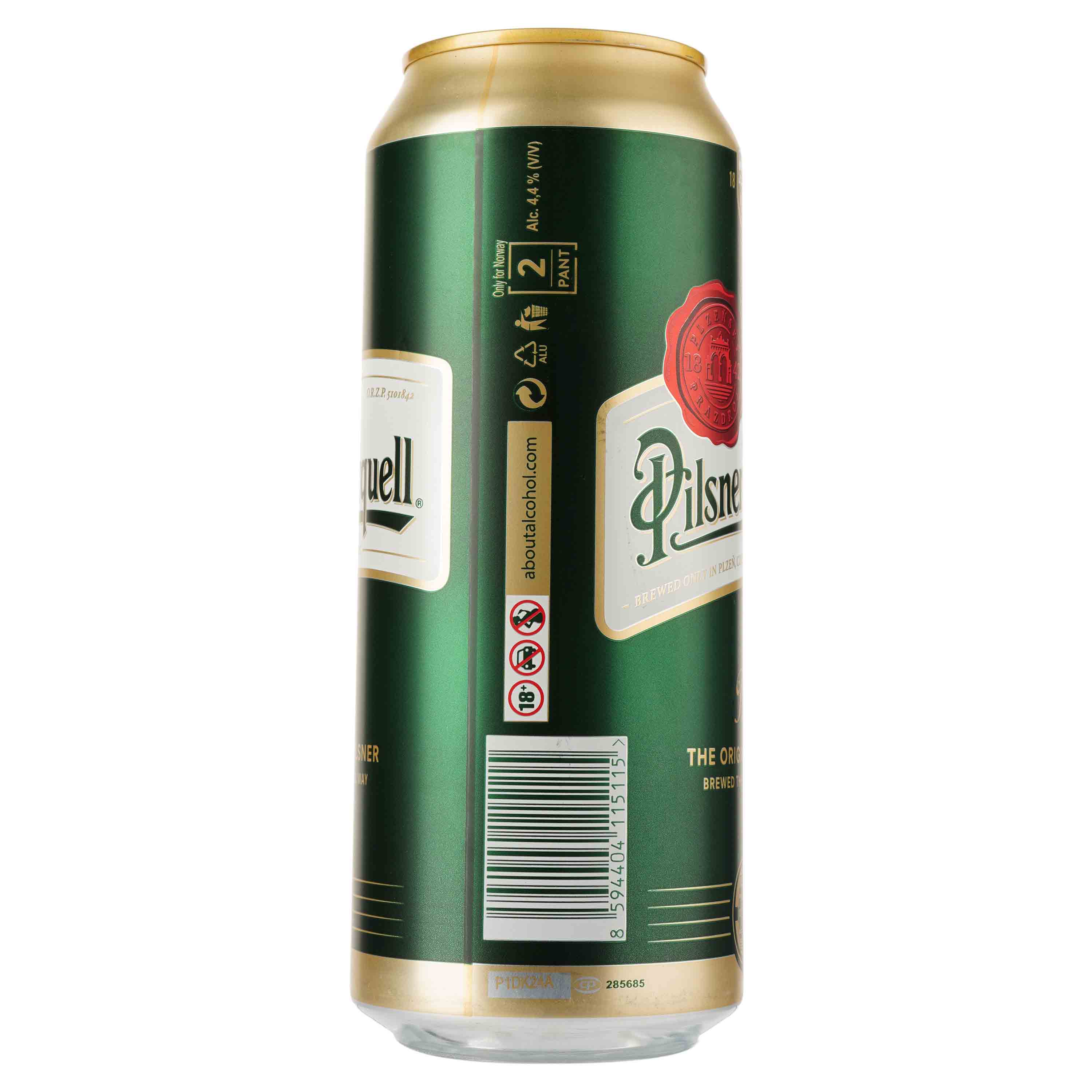 Пиво Pilsner Urquell, светлое, 4,4%, ж/б, 0,5 л (137320) - фото 2