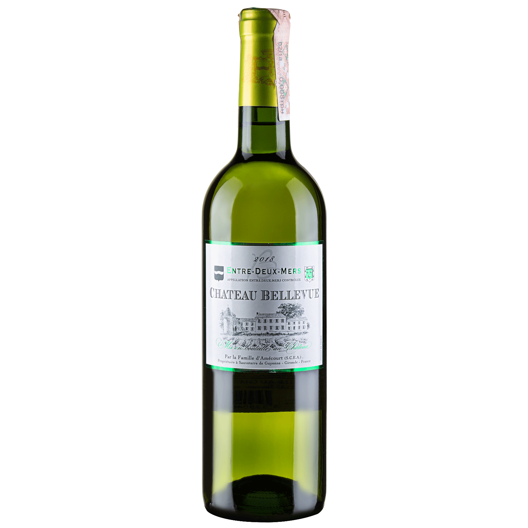 Вино Chateau Bellevue Entre Deux Mer, біле, сухе, 13%, 0,75 л (1438210) - фото 1