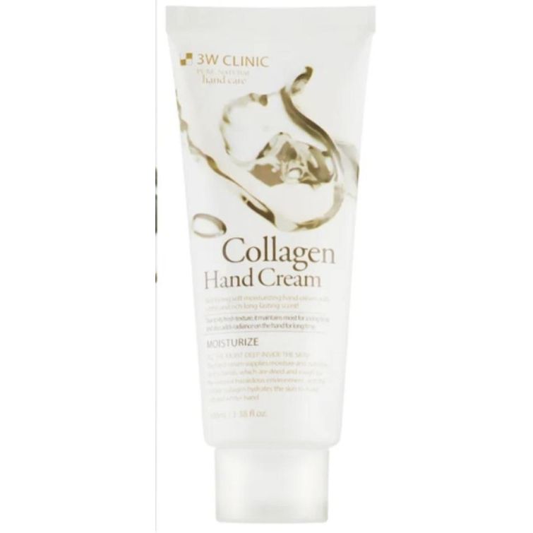 Крем для рук 3W Clinic Collagen Hand Cream зволожуючий з колагеном 100 мл - фото 1