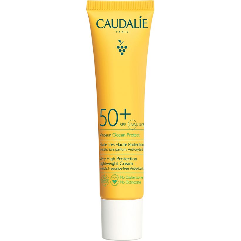 Легкий солнцезащитный крем Caudalie Vinosun SPF 50+, высокая защита, 40 мл - фото 1