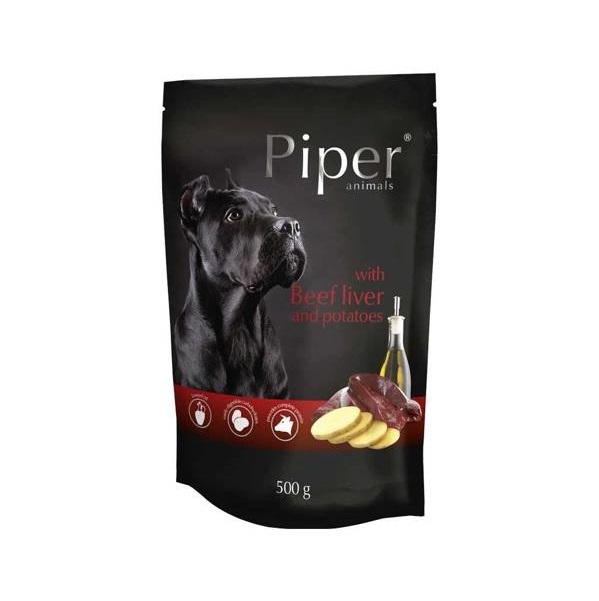 Влажный корм для собак Dolina Noteci Piper с говяжьей печенью и картофелем 500 г (DN108-300267) - фото 1