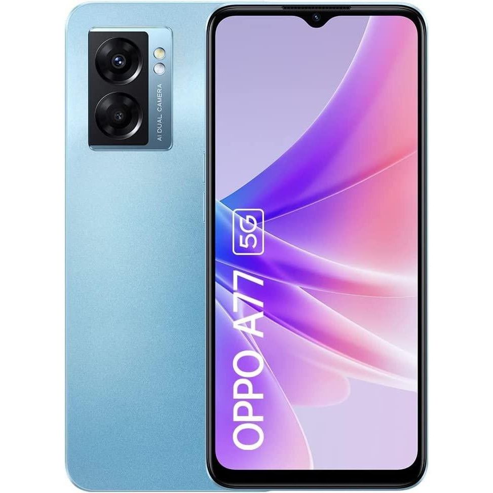 Смартфон Oppo A77 5G 4/64GB Ocean Blue - фото 1