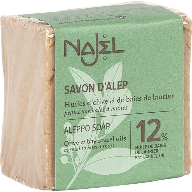 Алеппське мило Najel Aleppo Soap 12% лаврової олії 200 г - фото 1