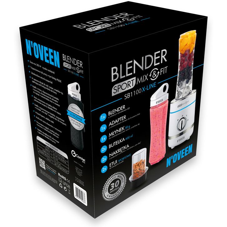 Блендер Noveen Sport Mix & Fit SB1100 Xline white (00000020251) - фото 8