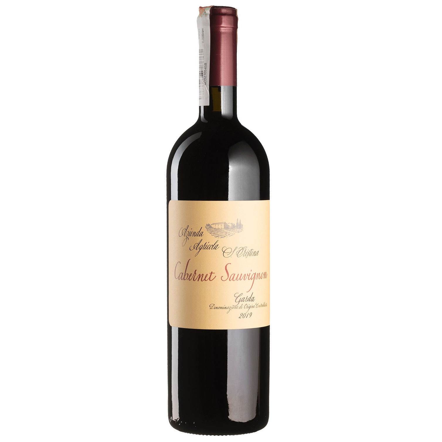 Вино Zenato Cabernet Sauvignon Garda sec, красное, сухое, 0,75 л (W4544) - фото 1