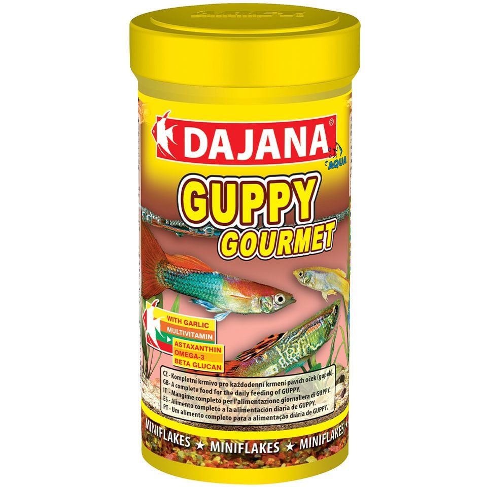 Корм Dajana Guppy Gourmet для гуппи с чесноком 20 г - фото 1