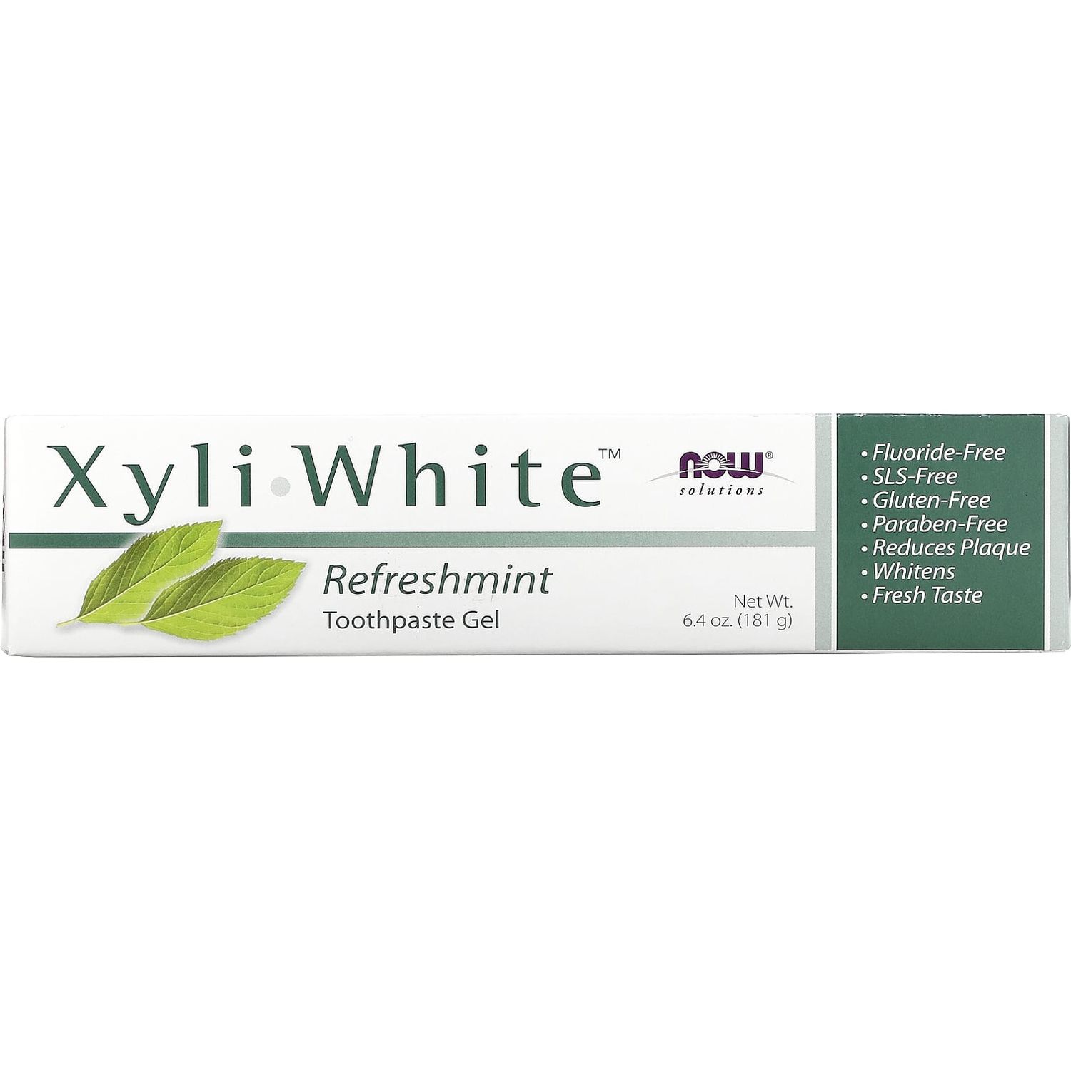 Зубная паста-гель Now Solutions Xyli White Refreshmint без фтора 181 г - фото 2