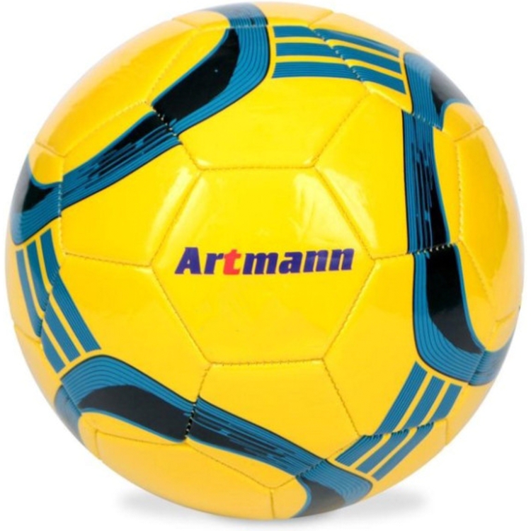 М'яч футбольний Artmann Flash NP2 розмір №5 синьо-жовтий (1617TT) - фото 1