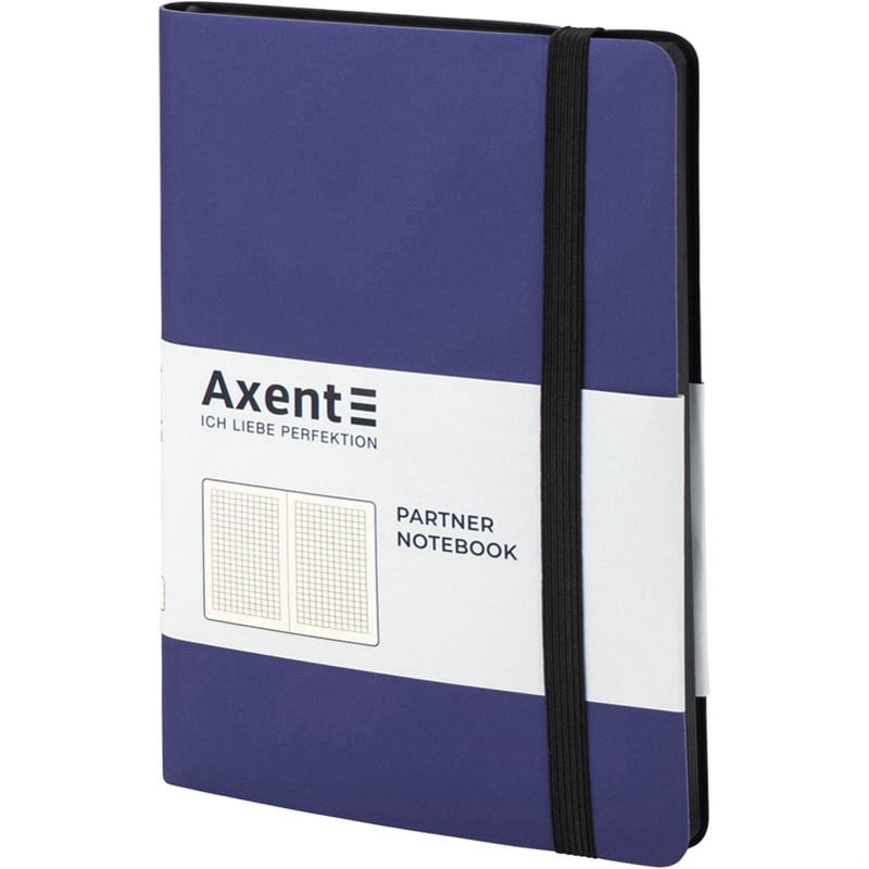 Книга записна Axent Partner Soft A5- в клітинку 96 аркушів блакитна (8206-38-A) - фото 2