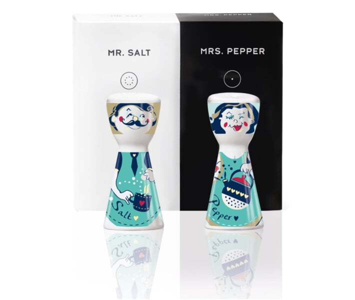 Набір для солі та перцю Ritzenhoff від Dominika Przybylska Mr. Salt & Mrs. Pepper, 7,5 см (1710062) - фото 2